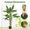 5.3 Feet Tall Bird of Paradise Artificial Plant Faux Banana Leaf Tree